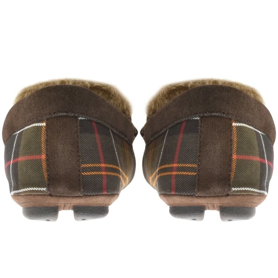 Barbour Monty Tartan Slippers Green